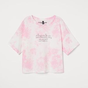 NWT H&M ARIANA GRANDE | Thank u, next crop t shirt
